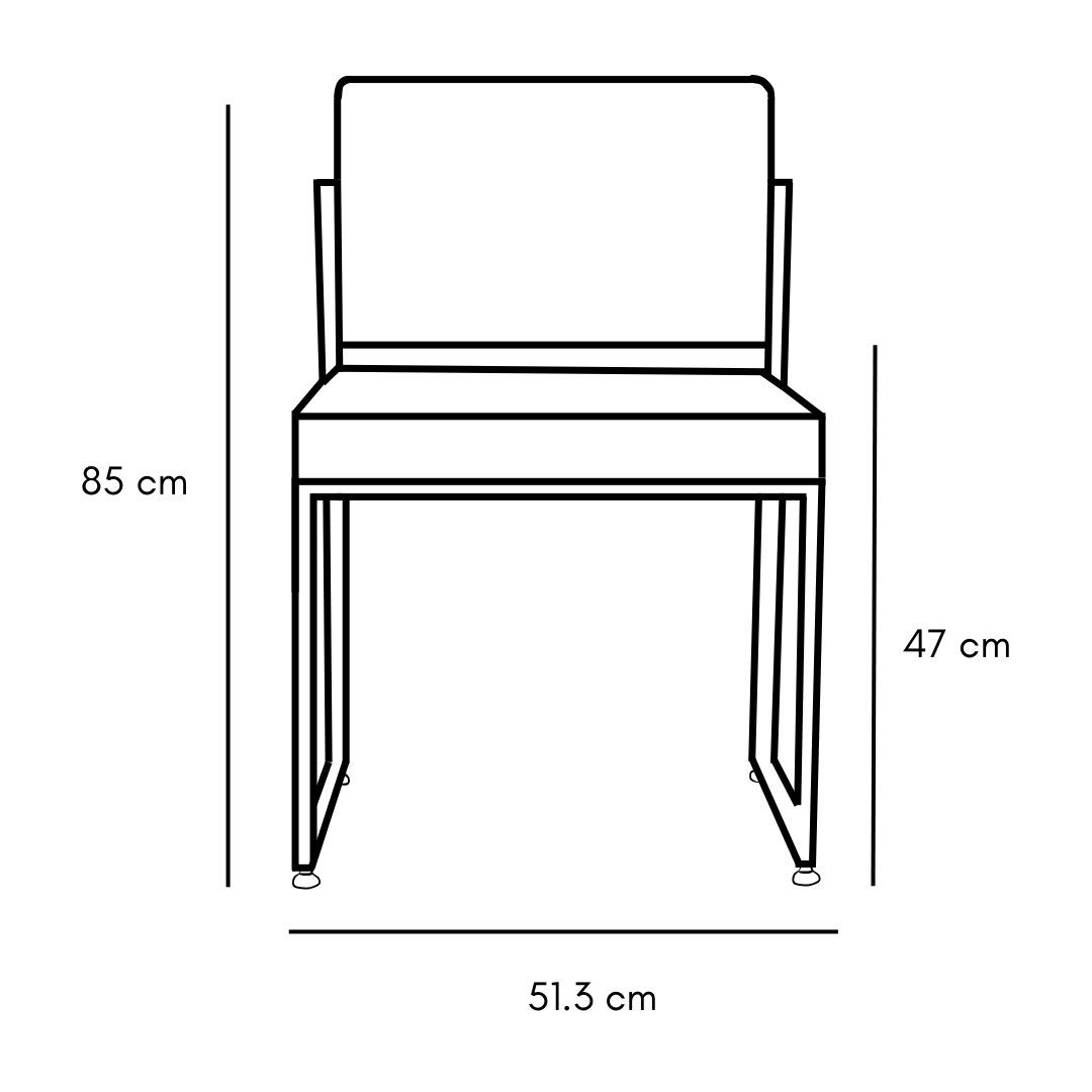 Silla Zamora I Asiento, Respaldo Exterior & Respaldo Interior 100% Textil