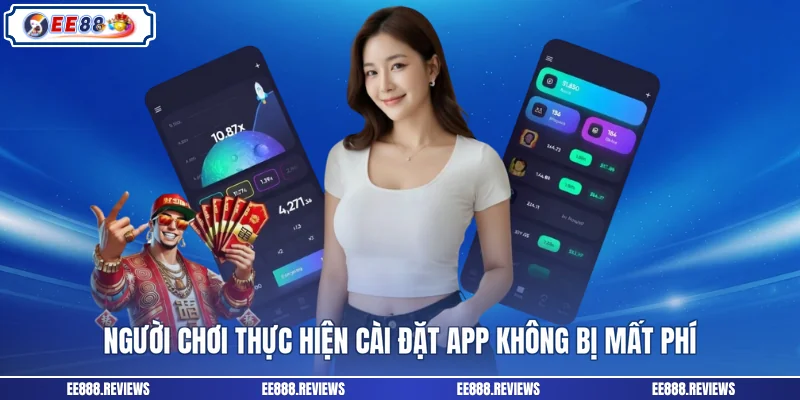 Người chơi thực hiện cài đặt app không bị mất phí