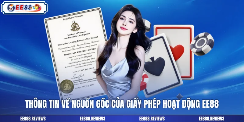 Thông tin về nguồn gốc của giấy phép hoạt động EE88